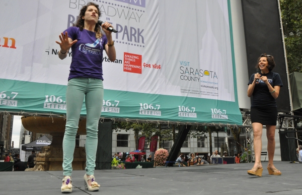 Photo Coverage: Casts of BULLETS, CINDERELLA, PHANTOM & More Visit BROADWAY IN BRYANT PARK! Image