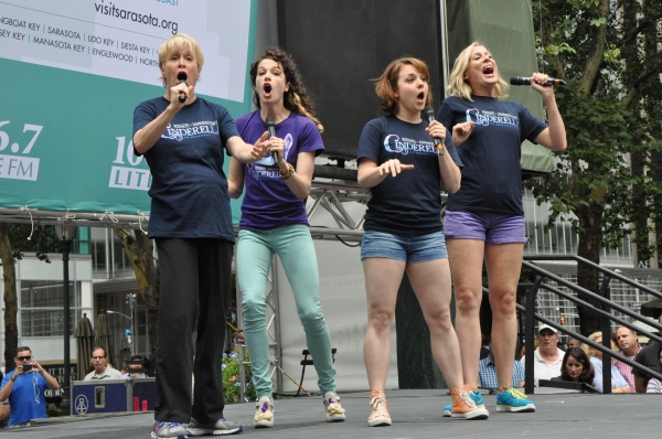 Photo Coverage: Casts of BULLETS, CINDERELLA, PHANTOM & More Visit BROADWAY IN BRYANT PARK! Image