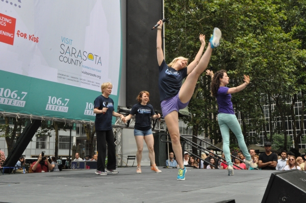 Photo Coverage: Casts of BULLETS, CINDERELLA, PHANTOM & More Visit BROADWAY IN BRYANT PARK! Image