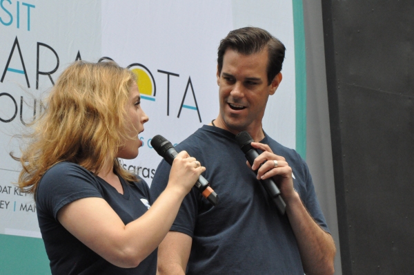 Photo Coverage: Casts of BULLETS, CINDERELLA, PHANTOM & More Visit BROADWAY IN BRYANT PARK! Image