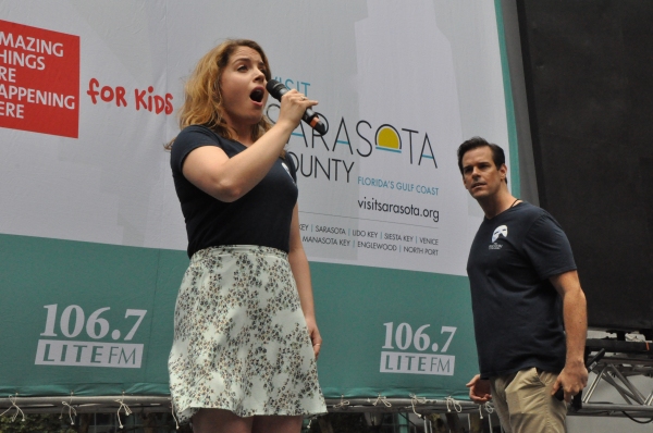 Photo Coverage: Casts of BULLETS, CINDERELLA, PHANTOM & More Visit BROADWAY IN BRYANT PARK! Image