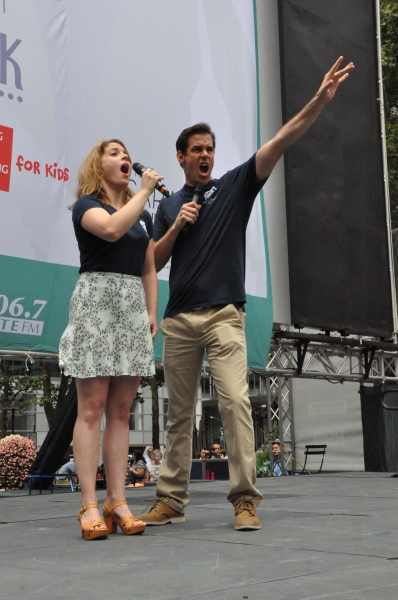 Photo Coverage: Casts of BULLETS, CINDERELLA, PHANTOM & More Visit BROADWAY IN BRYANT PARK! Image