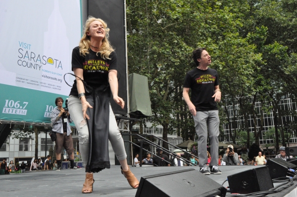 Photo Coverage: Casts of BULLETS, CINDERELLA, PHANTOM & More Visit BROADWAY IN BRYANT PARK! Image