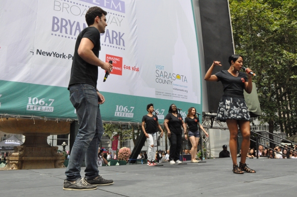 Photo Coverage: Casts of BULLETS, CINDERELLA, PHANTOM & More Visit BROADWAY IN BRYANT PARK! Image