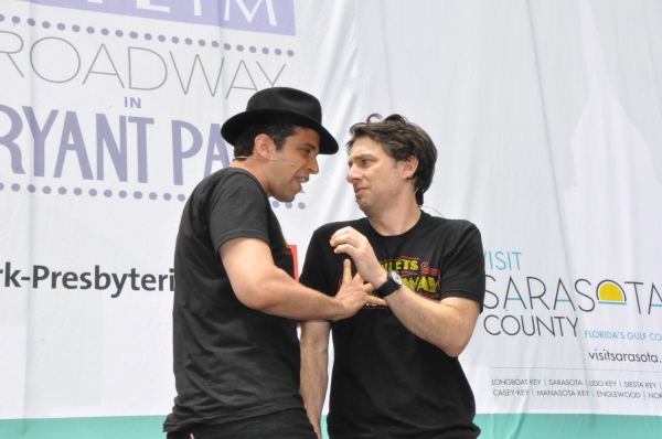 Photo Coverage: Casts of BULLETS, CINDERELLA, PHANTOM & More Visit BROADWAY IN BRYANT PARK! Image