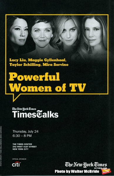 Photo Coverage: Maggie Gyllenhaal, Taylor Schilling, Lucy Liu and Mira Sorvino Visit TIMESTALKS 