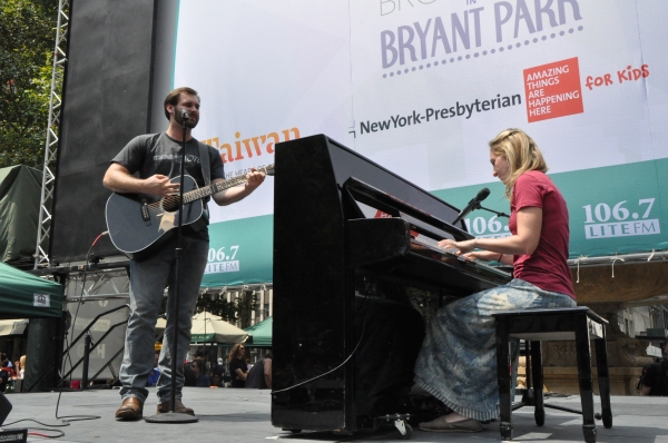 Photo Coverage: Casts of GENTLEMAN'S GUIDE, HEATHERS and More Visit Broadway in Bryant Park! Image