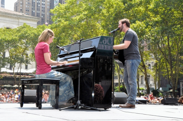 Photo Coverage: Casts of GENTLEMAN'S GUIDE, HEATHERS and More Visit Broadway in Bryant Park! Image