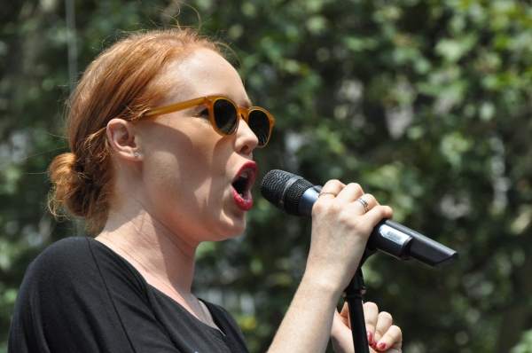 Photo Coverage: Casts of GENTLEMAN'S GUIDE, HEATHERS and More Visit Broadway in Bryant Park! Image