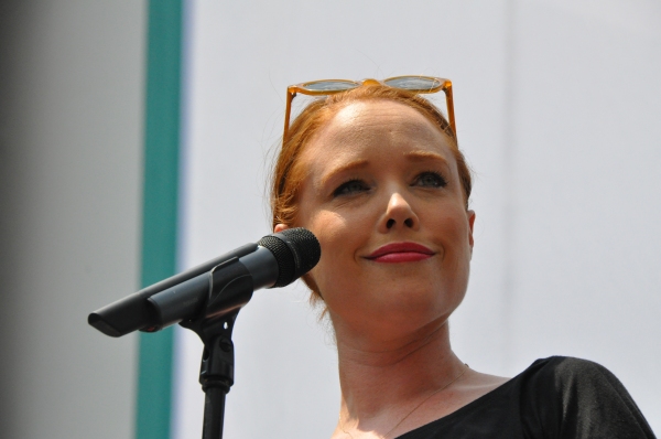Photo Coverage: Casts of GENTLEMAN'S GUIDE, HEATHERS and More Visit Broadway in Bryant Park! Image