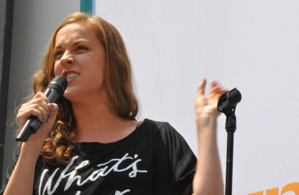 Photo Coverage: Casts of GENTLEMAN'S GUIDE, HEATHERS and More Visit Broadway in Bryant Park! Image