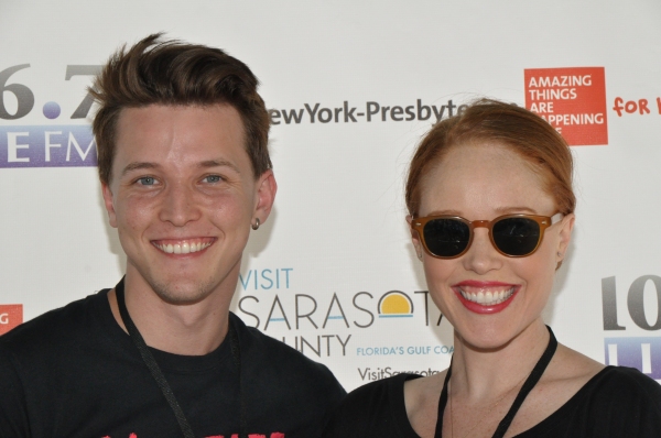 Photo Coverage: Casts of GENTLEMAN'S GUIDE, HEATHERS and More Visit Broadway in Bryant Park! Image