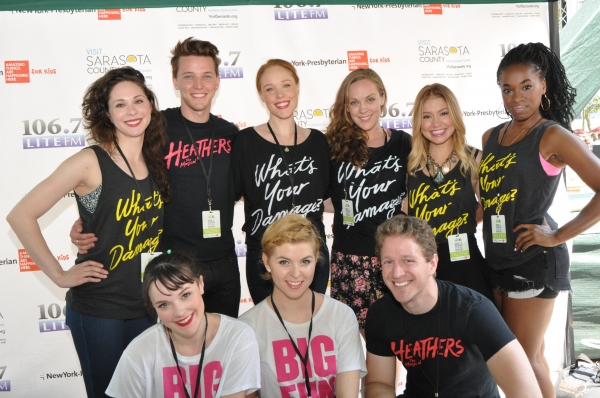 Photo Coverage: Casts of GENTLEMAN'S GUIDE, HEATHERS and More Visit Broadway in Bryant Park! Image