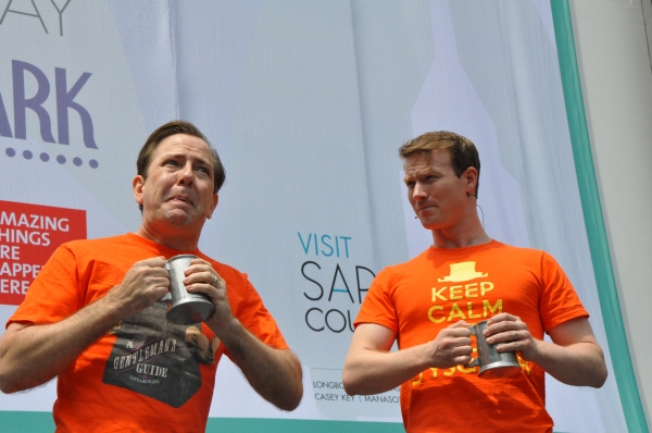 Photo Coverage: Casts of GENTLEMAN'S GUIDE, HEATHERS and More Visit Broadway in Bryant Park! Image