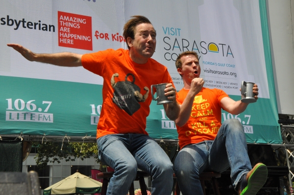 Photo Coverage: Casts of GENTLEMAN'S GUIDE, HEATHERS and More Visit Broadway in Bryant Park! Image