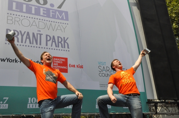 Photo Coverage: Casts of GENTLEMAN'S GUIDE, HEATHERS and More Visit Broadway in Bryant Park! Image