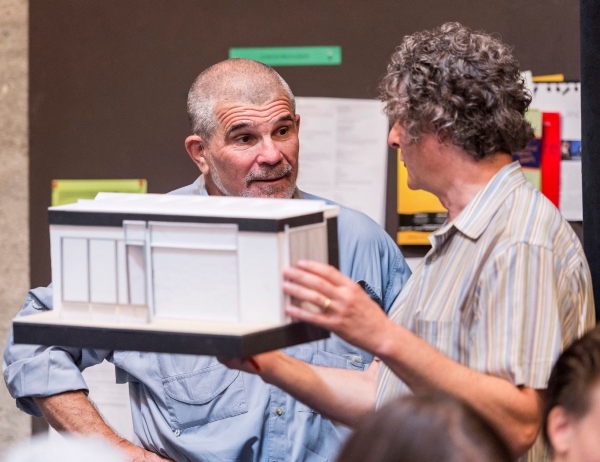 Photo Flash: In Rehearsal with David Mamet and the Cast of CTG's RACE Image