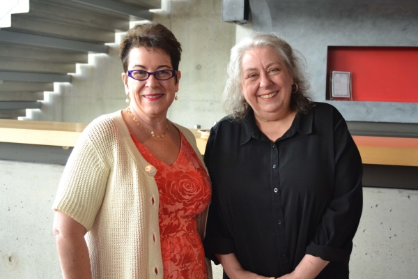 Molly Smith and cast member Jayne Houdyshell Photo