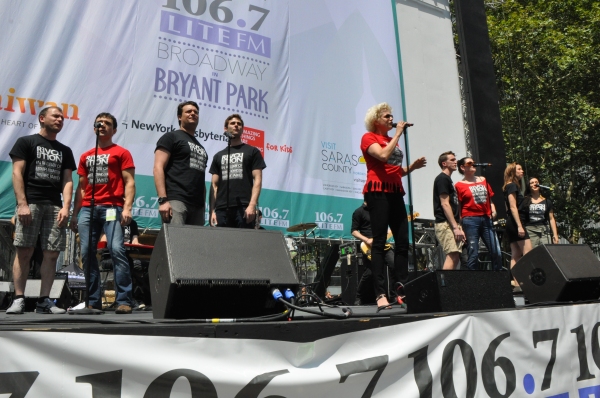 Photo Coverage: Casts of JERSEY BOYS, CABARET and More Visit BROADWAY IN BRYANT PARK! Photo Coverage: Casts of JERSEY BOYS, CABARET and More Visit BROADWAY IN BRYANT PARK! Image