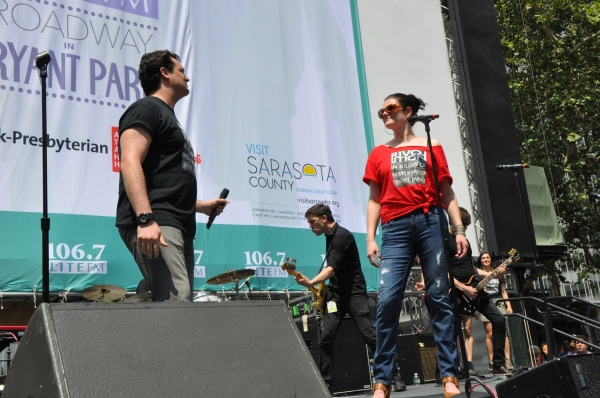 Photo Coverage: Casts of JERSEY BOYS, CABARET and More Visit BROADWAY IN BRYANT PARK!  Image