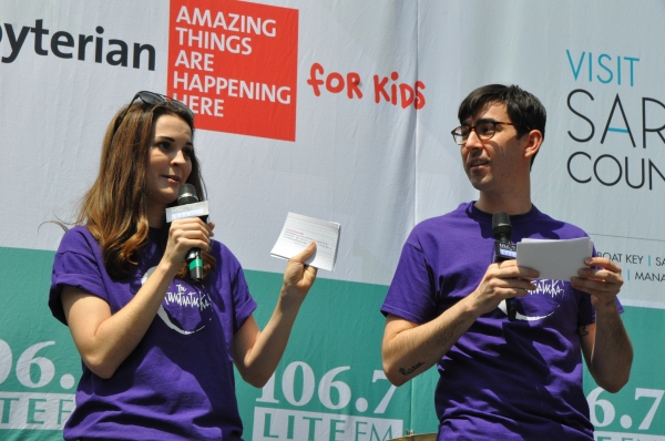 Photo Coverage: Casts of JERSEY BOYS, CABARET and More Visit BROADWAY IN BRYANT PARK!  Image