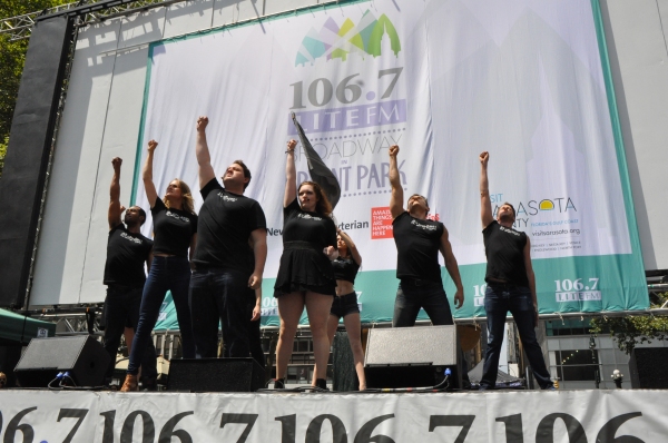 Photo Coverage: Casts of JERSEY BOYS, CABARET and More Visit BROADWAY IN BRYANT PARK! 