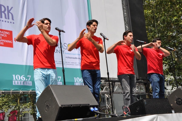 Photo Coverage: Casts of JERSEY BOYS, CABARET and More Visit BROADWAY IN BRYANT PARK! Photo Coverage: Casts of JERSEY BOYS, CABARET and More Visit BROADWAY IN BRYANT PARK! Image