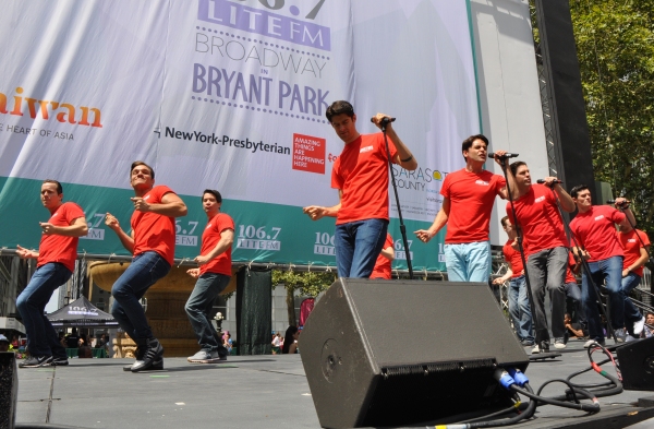 Photo Coverage: Casts of JERSEY BOYS, CABARET and More Visit BROADWAY IN BRYANT PARK! Photo Coverage: Casts of JERSEY BOYS, CABARET and More Visit BROADWAY IN BRYANT PARK! Image