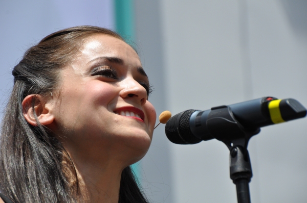 Photo Coverage: Casts of JERSEY BOYS, CABARET and More Visit BROADWAY IN BRYANT PARK!  Image