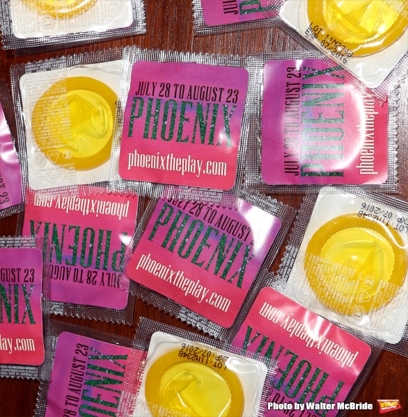 Branded Condoms at the Opening Night Performance of ''Phoenix'' starring Julia Stiles Photo