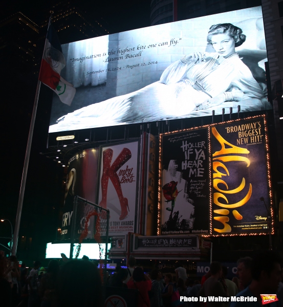 Photo Coverage: Times Square Honors Lauren Bacall 