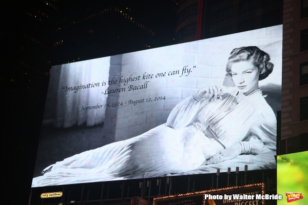 Photo Coverage: Times Square Honors Lauren Bacall 