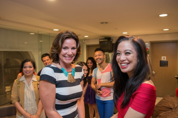 Photo Flash: 'Real Housewife' Countess Luann de Lesseps Visits HERE LIES LOVE Off-Broadway Image