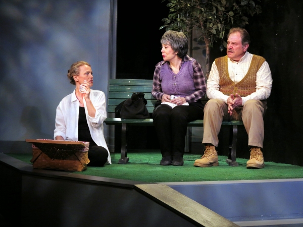 Alexis (Celia Schaefer) imagines picknicking with her parents (Gillien Goll and Bob A Photo