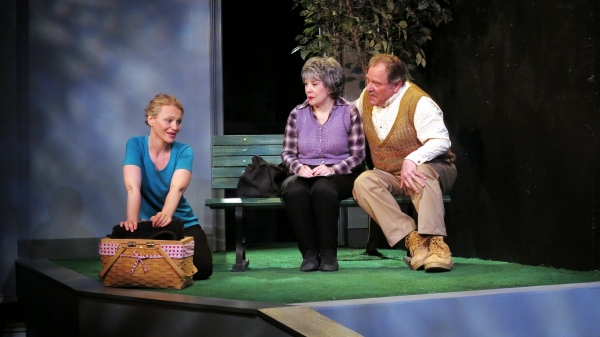 Alexis (Celia Schaefer) imagines picknicking with her parents (Gillien Goll and Bob A Photo