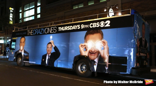 Bus Billboard for Robin Williams starring in the CBS Comedy ''The Crazy Ones''  on No Photo