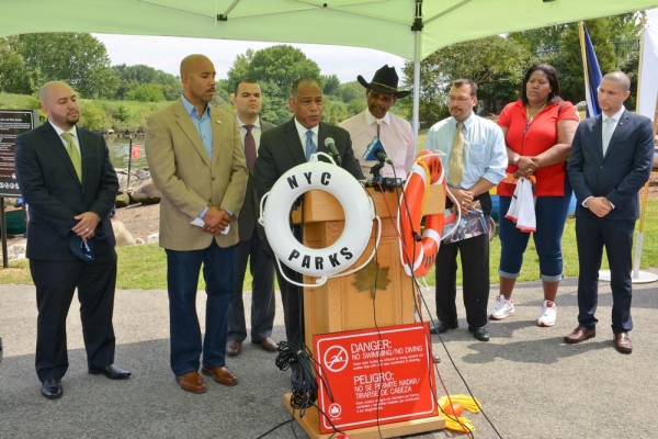 Photo Flash: NYC Parks Unveils Life Rings and Other Water Safety Measures at City Boat Launches Image