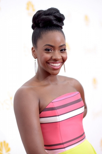 66th ANNUAL PRIMETIME EMMY AWARDS -- Pictured:  Actress Teyonah Parris arrives to the Photo