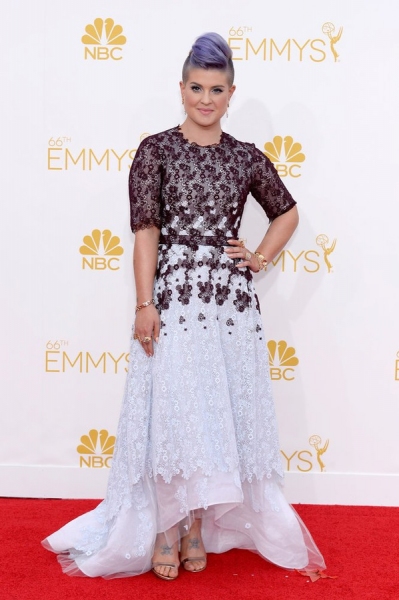 66th ANNUAL PRIMETIME EMMY AWARDS -- Pictured: TV personality Kelly Osbourne arrives  Photo