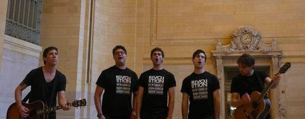 Photo Flash: 'REVOLUTION IN THE ELBOW' Cast Performs at Grand Central!  Image