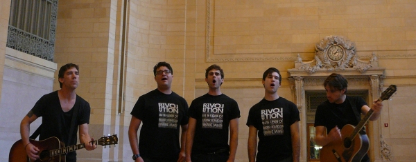 Photo Flash: 'REVOLUTION IN THE ELBOW' Cast Performs at Grand Central! Image