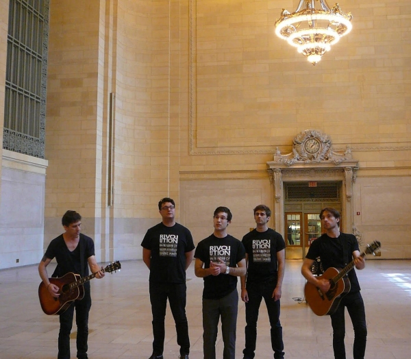 Photo Flash: 'REVOLUTION IN THE ELBOW' Cast Performs at Grand Central! Image
