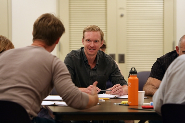 Photo Flash: In Rehearsal with Roderick Hill, Erik Heger and More for Off-Broadway's STALKING THE BOGEYMAN Image