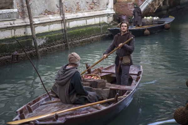 Lorenzo Richelmy (R) in a scene from Netflix''s ''Marco Polo.'' Photo Credit: Phil Br Photo
