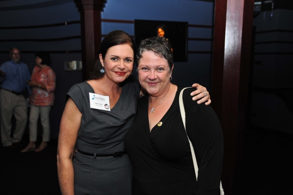 Board President Jeannie Lukow and Porchlight Music Theatre Founding Artistic Director Photo