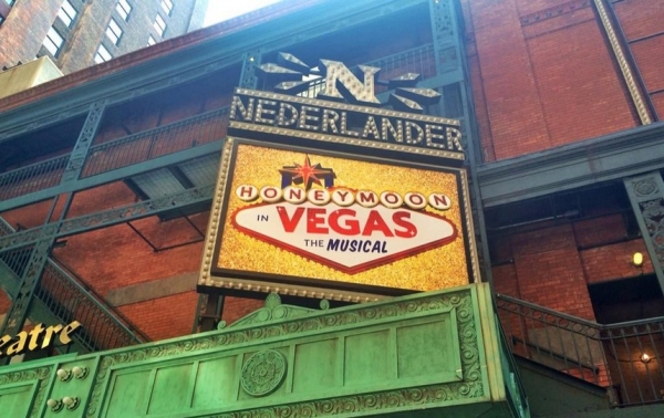 Photo Flash: Tony Danza Tweets First Look at HONEYMOON IN VEGAS Marquee! Image