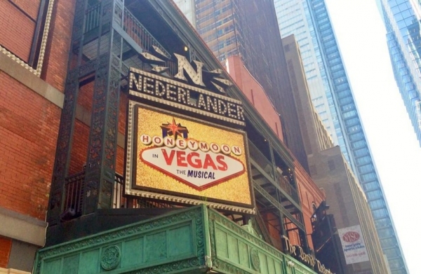 Photo Flash: Tony Danza Tweets First Look at HONEYMOON IN VEGAS Marquee! Image