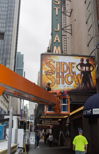 Photo Flash: Marquee Goes Up for Broadway's SIDE SHOW Image