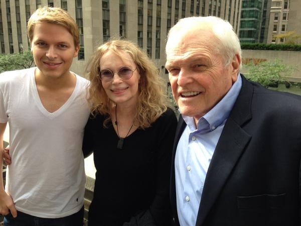 Photo Flash: LOVE LETTERS' Mia Farrow Visits Son Ronan with Co-Star Brian Dennehy Image