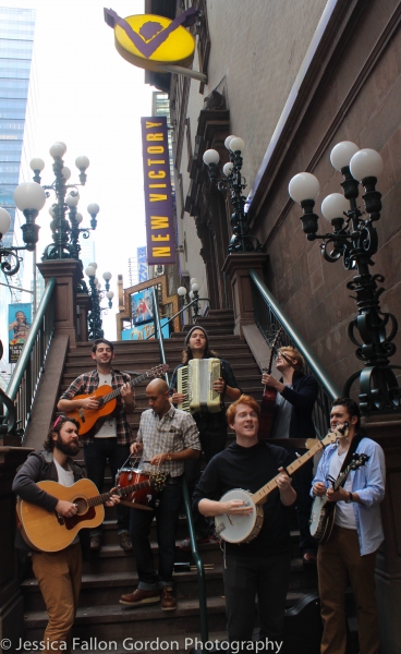 Photo Coverage: Pigpen Theatre Company Performs for the Crowds of 42nd Street Image